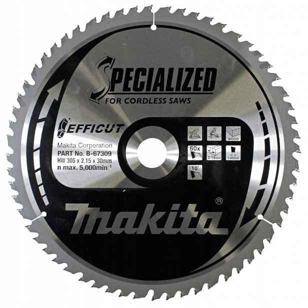 Makita Řezný Kotouč Na Dřevo Efficut 305x30mm 60Z
