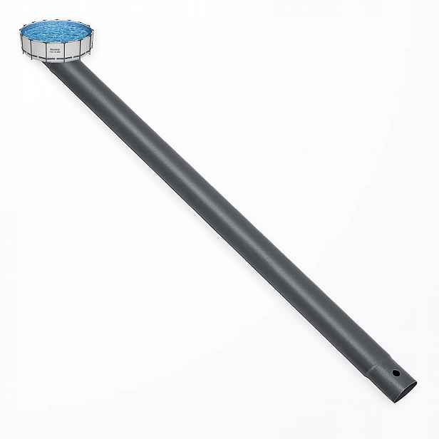 Šedá horizontální trubka do bazénu Bestway 561ED Steel Pro Max 457x122 cm nová