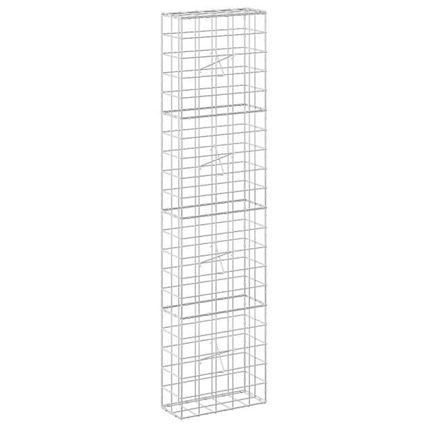 vidaXL Gabion s drátem 5 mm a síťkou 10x10 cm 50x20x200 cm
