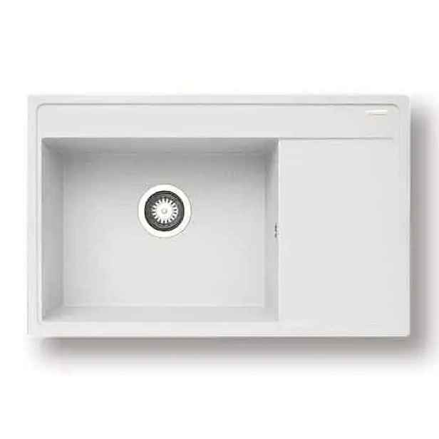 Casarredo Pyragranitový dřez CAMEA 1B 1D LH (79x50) snow