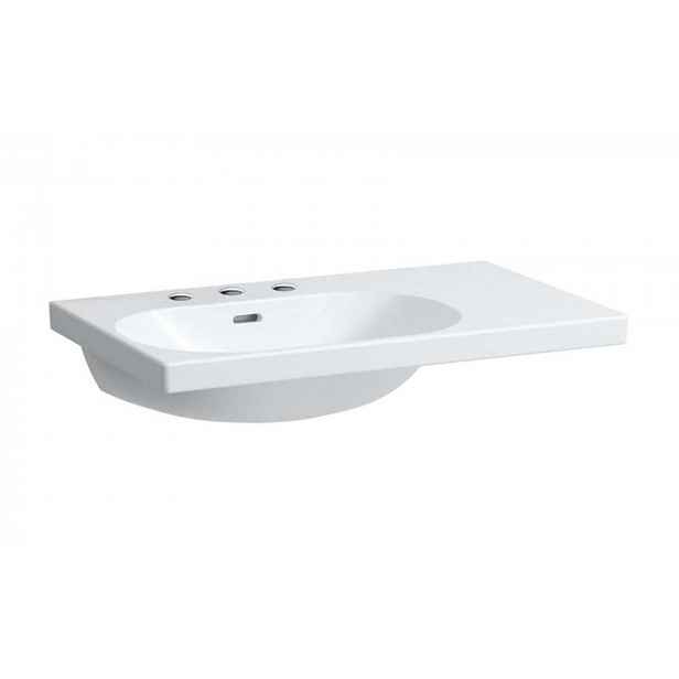 Laufen Lua - Umyvadlo nábytkové 75x46 cm, s přepadem, 3 otvory pro baterii, bílá H8170860001081