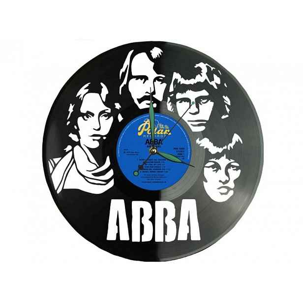 Abba Dárek Vinyl Nástěnné hodiny Vinylová deska Unikátní dekorace pro fanoušky