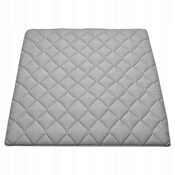 Matrace na podlahu futonová šedá prémiová 203 x 152 cm tatami 9 vrstev spaní