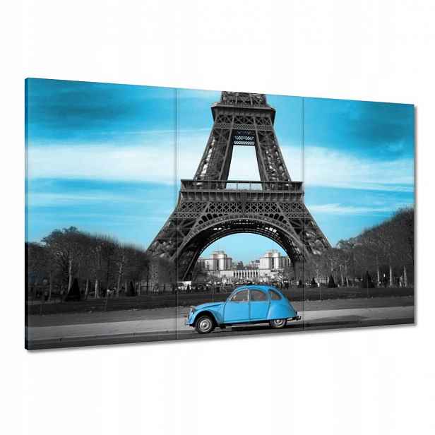 Obrazy 120x80 Modrá Paříž
