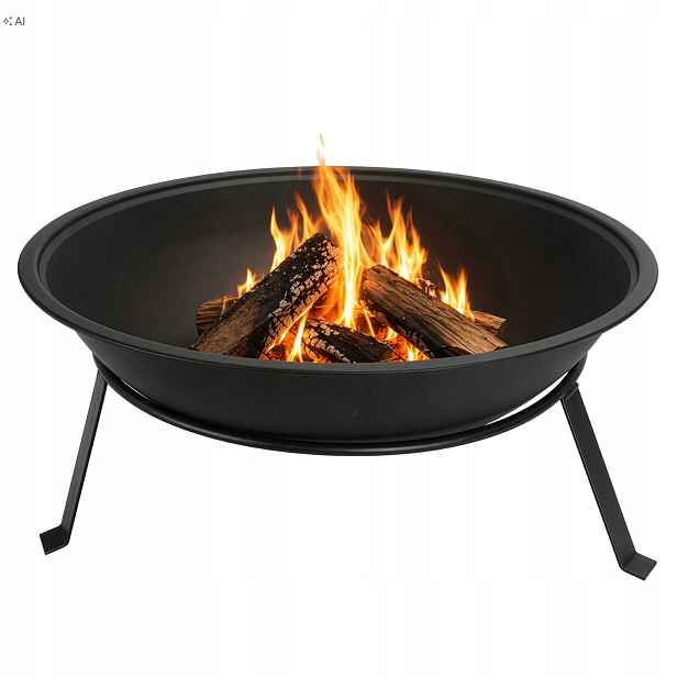 Zahradní ohniště 55 cm s ocelovým roštem Adler Ad 6818 Grill Dřevo 500C