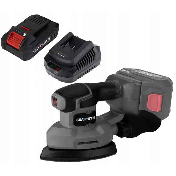 Graphite Oscilační Bruska Delta Akumulátor 4AH 58GE141 18V Sada