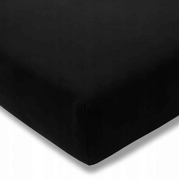 Estella Prostěradlo Zwirn Jersey 150x200 Černá