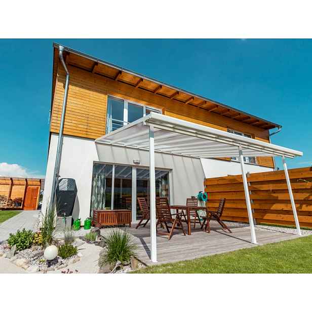 Hliníková pergola Terrassendach original 4,26 x 4,06 m - bílá GU4293115