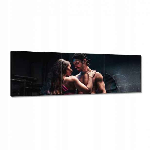 Obrazy 120x40 Láska z posilovny Síla