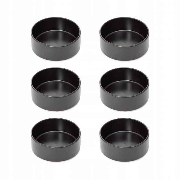Sada 6 x Miska Famelio černá 14 cm Homla