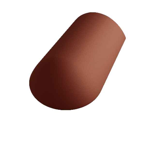 Hřebenáč koncový Betonpres Optimal červenohnědá