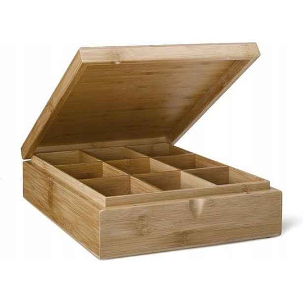 Krabička na čaj, 9 přihrádek