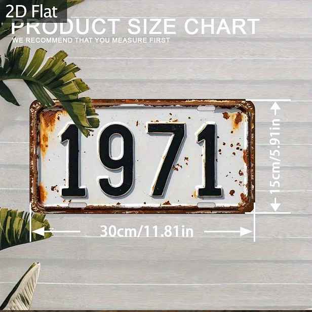 TEMU 2D Plochý, Bohémský Kulatý Dřevěný Nástěnný Závěsný Štítek z roku 1971 - Vintage Opotřebovaný, Vhodný pro Domácí, Zahradní, Kavárenskou, Barovou