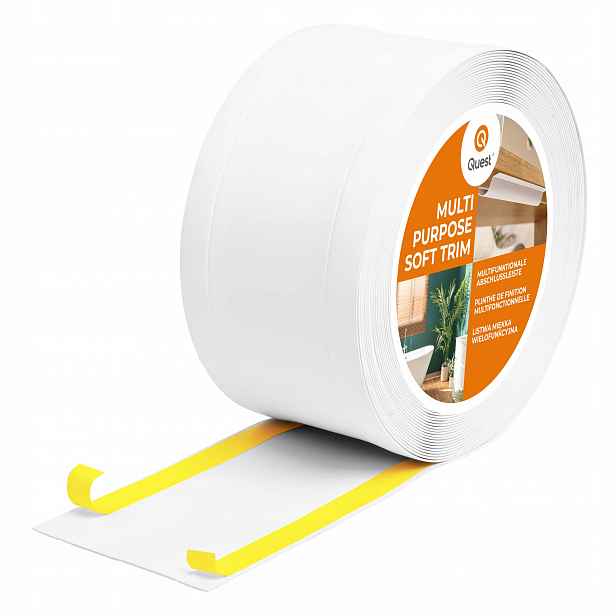 Pvc dokončovací lišta 6v1 samolepicí, bílá, 10 m, 95 mm, W1