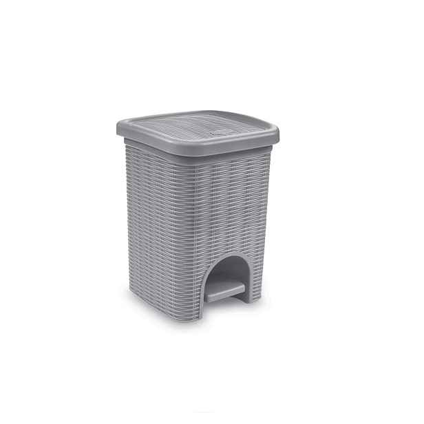 STEFANPLAST Odpadkový koš do koupelny Elegance 6l, šedý