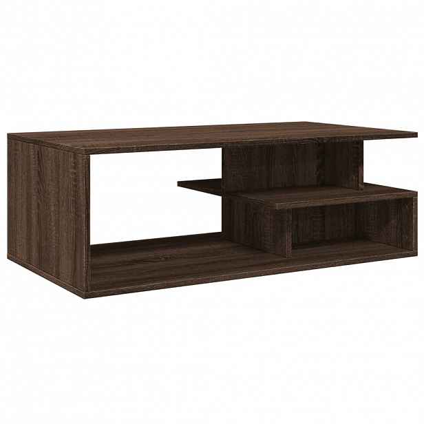 vidaXL Konferenční stolek hnědý dub 102x55x35 cm kompozitní dřevo