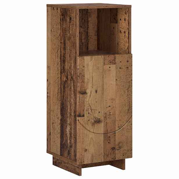vidaXL Koupelnová skříňka Staré dřevo 36,5 x 38 x 95 cm