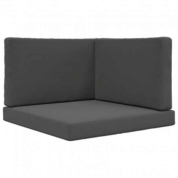 vidaXL Venkovní polštář na pohovku Polyester Antracitová 80 x 80 cm