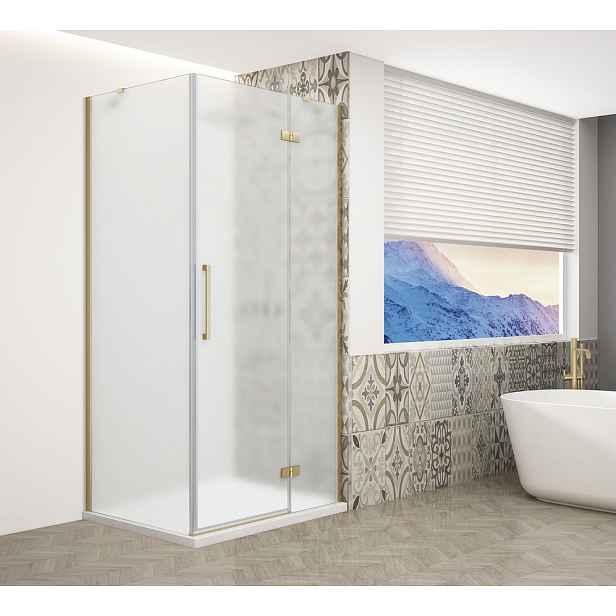 Gelco TRINITY GOLD MATT obdélníkový sprchový kout 1000x800mm, matné sklo, pravé