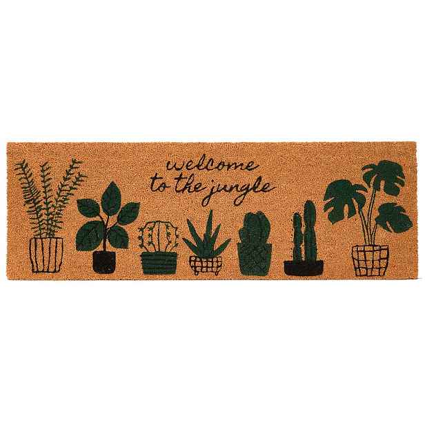 GIFTDECOR Kokosová rohožka Welcome  40x120 cm hnědá