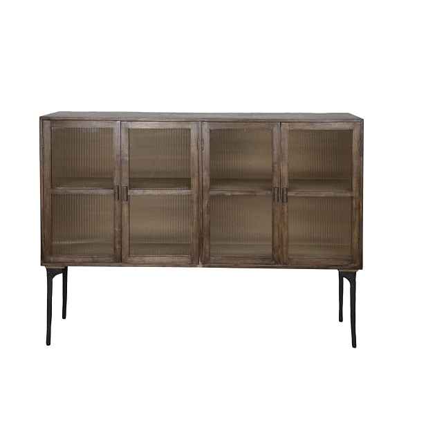 Hnědá antik dřevěná komoda/ příborník Salicia - 112*37*60 cm Chic Antique