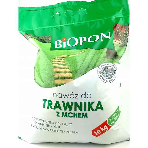 Hnojivo 10 kg na trávník s mechem a železitým mechem, kondicionér
