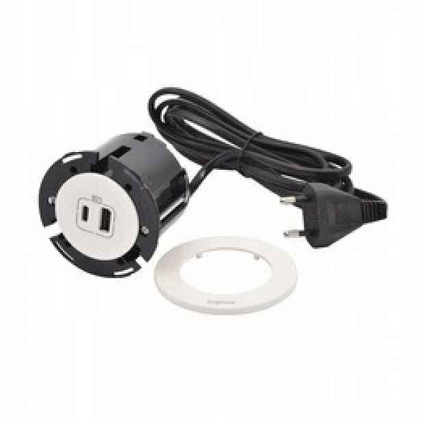 Nábytková zásuvka Usb A+c 2M Bílá Legrand 654730