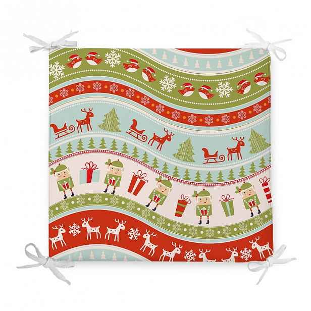 Vánoční podsedák s příměsí bavlny Minimalist Cushion Covers Elves, 42 x 42 cm