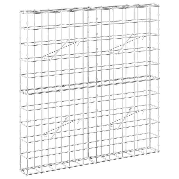 vidaXL Gabion s drátem 5 mm a síťkou 10x10 cm 100x10x100 cm