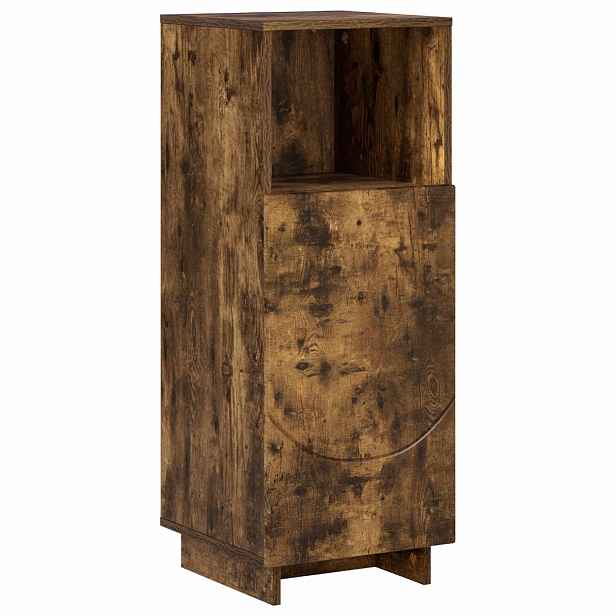 vidaXL Koupelnová skříňka Kouřový dub 36,5 x 38 x 95 cm
