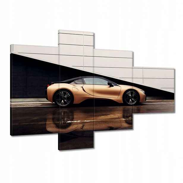 Obraz 100x70 Zlaté Bmw Auto