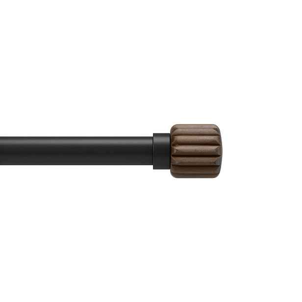 Černá roztažitelná garnýž 107-305 cm Umbra Evie Pinpoint