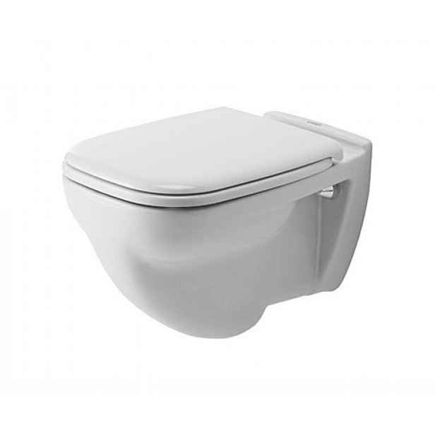 Duravit D-Code - Závěsné WC, ploché splachování, alpská bílá 22100900002