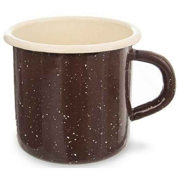 hrnek d 8cm, BROWN, 0,4l, smalt