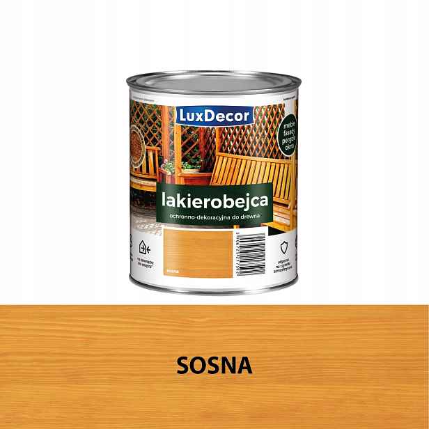 Luxdecor Ochranný A Dekorační Lak Na Dřevo 2,2 L Borovice