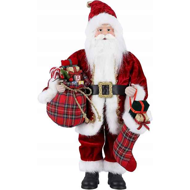 Vánoční Figurka Santa Clause 44 CM, Sváteční Dekorace
