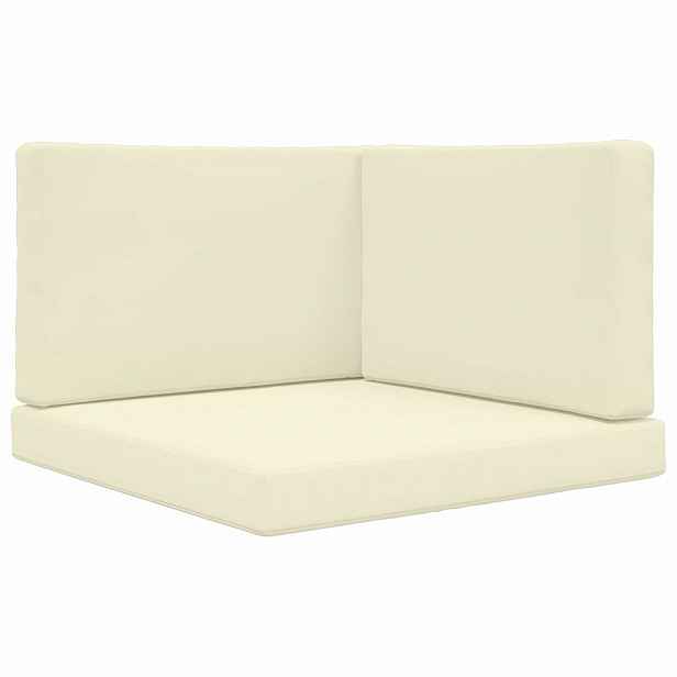 vidaXL Venkovní polštář na pohovku Polyester Krémová 80 x 80 cm