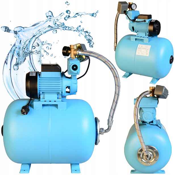 Hydrofor 50L Do Vody 750W Hydroforová sací pumpa Komplet 3000 l/h Wzp 750