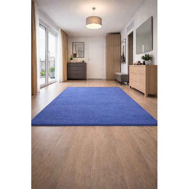 Kusový koberec Eton modrý 82, 50x80, modrá, chodba / předsíň, Vopi