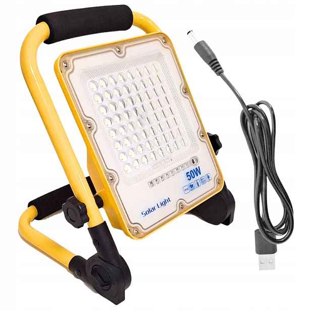 Led Halogenová Pracovní Lampa Na Stavebním Stojanu 50 W, Přenosná, Akumulátorová Lampa