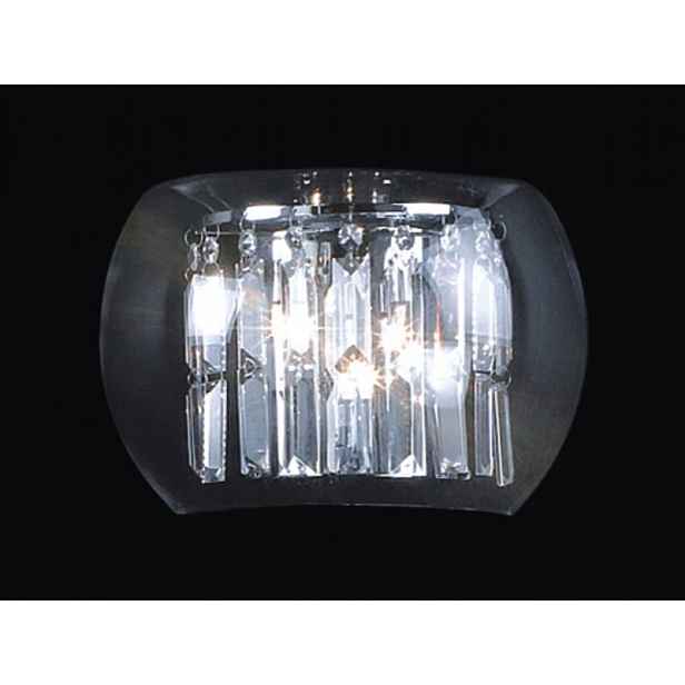 Lustr Závěsná lampa Crystal Ring Skleněný 30 cm Elegantní Italux