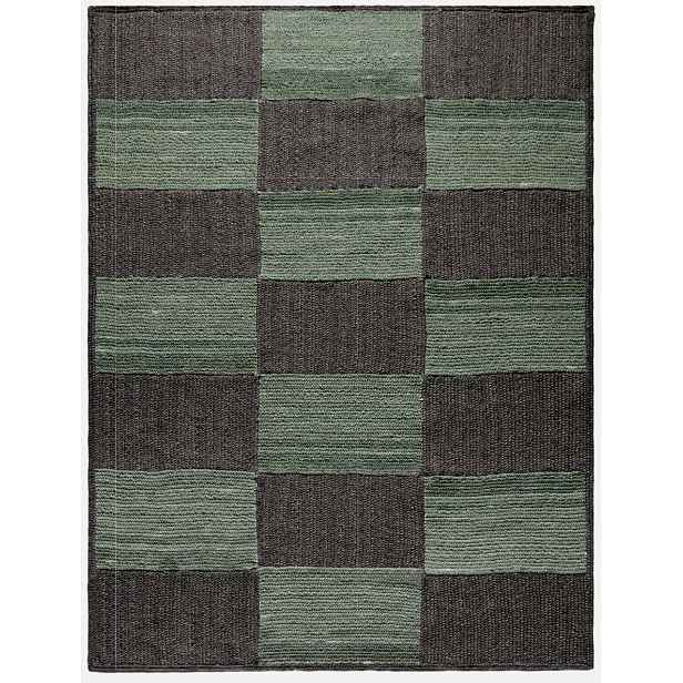 Ručně vázaný kusový koberec Geomoss SM 18 Green Black, 300x400, vícebarevná, chodba / předsíň, Diamond Carpets India