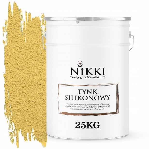 Silikonová Fasádní Omítka Barva Žlutá Citronová F624 25KG Granulace 1.5mm