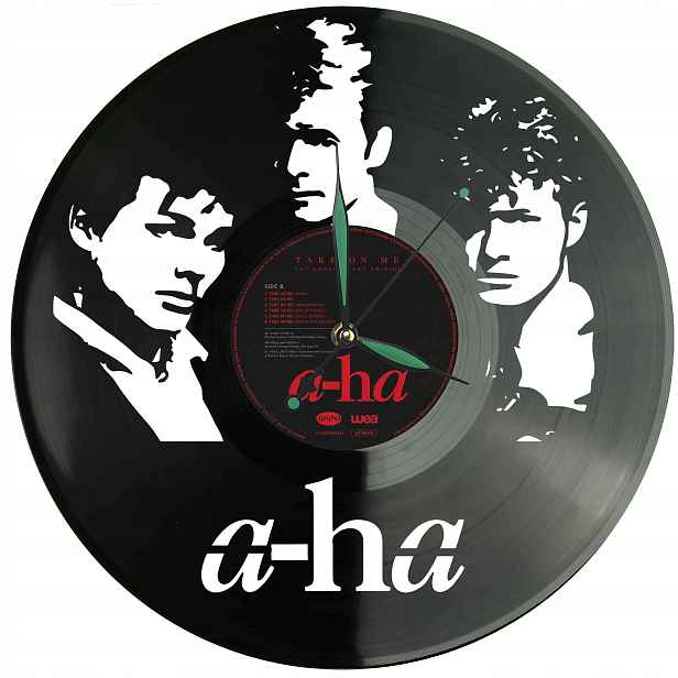 A-ha Vinyl Dekorativní Nástěnné Hodiny Moderní Vinylová Deskadárek