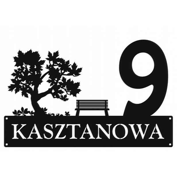 Číslo Na Dům 48 cm Tabule Adresa Ocel 2 mm Grafika 5381