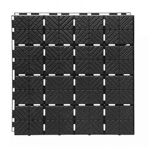 EASY SQUARE zahradní dlaždice 1,5 m2, černá IES40 PRIES40-S411