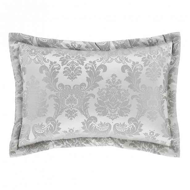 Sada 2 šedých povlaků na polštář Catherine Lansfield Jacquard, 50 x 75 cm