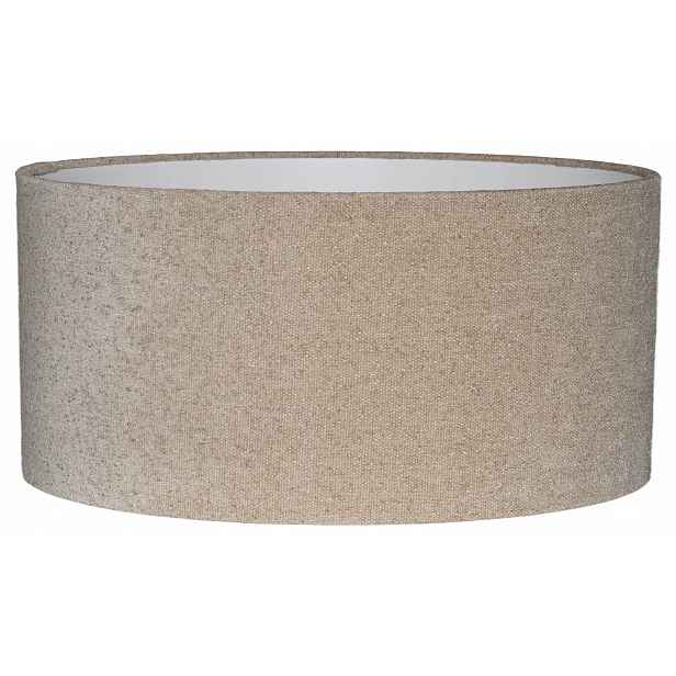 Stínidlo válec E27 béžové Boucle ⌀ 40 cm h20 Zavinovací okraje Venosa