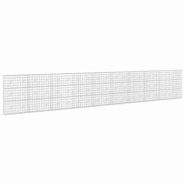 vidaXL Gabion s drátem 5 mm a síťkou 10x10 cm 950x20x150 cm