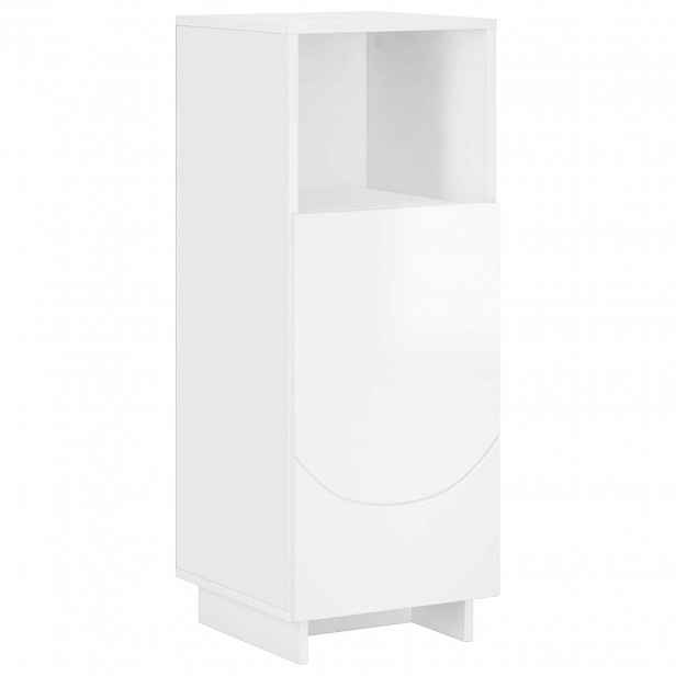 vidaXL Koupelnová skříňka Bílá s vysokým leskem 36,5 x 38 x 95 cm
